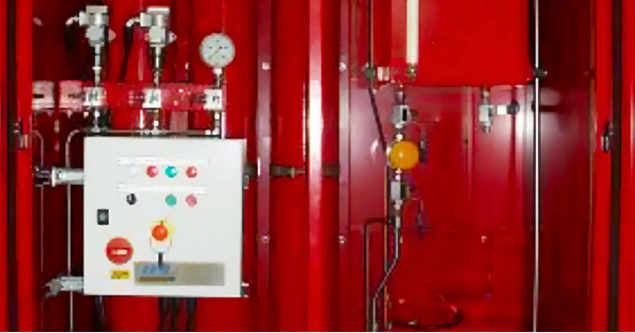 On shore fire pump in the Middle East